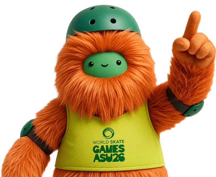 Mascota oficial de los World Skate Games Asunción 2026